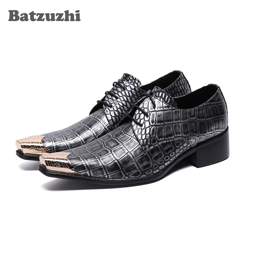 

Batzuzhi Fashion Men Shoes Pointed Toe Zapatos Hombre Formal Leather Dress Shoes Oxford Shoes for Men, Sizes US6-US12 Men