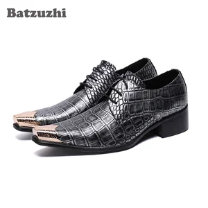 Batzuzhi Fashion Men Shoes Pointed Toe Zapatos Hombre Formal Leather Dress Shoes Oxford Shoes for Men, Sizes US6-US12 Men