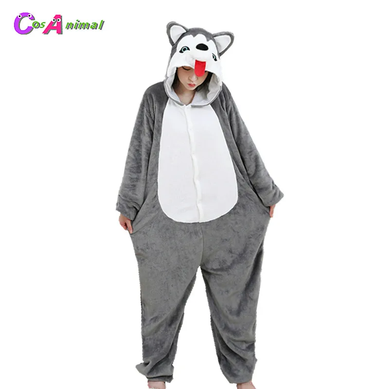 Kigurumi Pika Rat Bear Lion Fox Sheep Panda Shiba Inu Siberian Husky Panther Rabbit Carrot Adult's Animal Onesie Pajamas