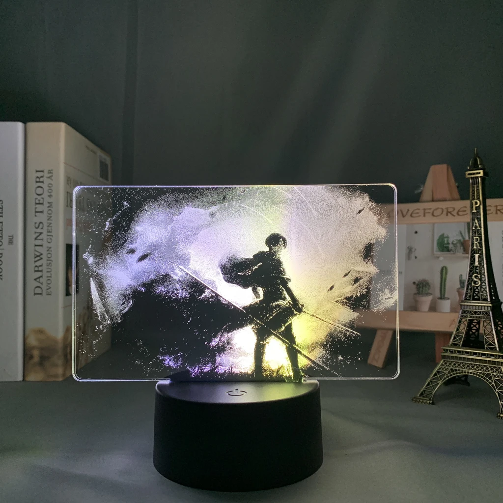3D лампа Levi Ackerman аниме атака на титанов для детской спальни Декор подарок день