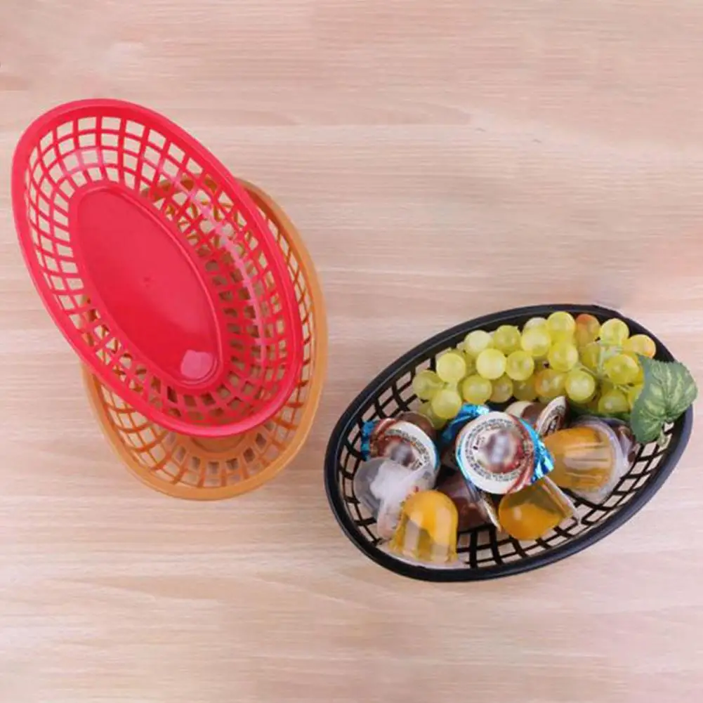 Panier de rangement pour fruits et légumes de cuisine en plastique creux  rond 10 pièces, taille