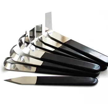 

8pcs/set Ceramic Clay Cutter Craftsmanship Tools Stainless Steel Handle Rubber Sleeve Ceramics Craftsmanship Tool