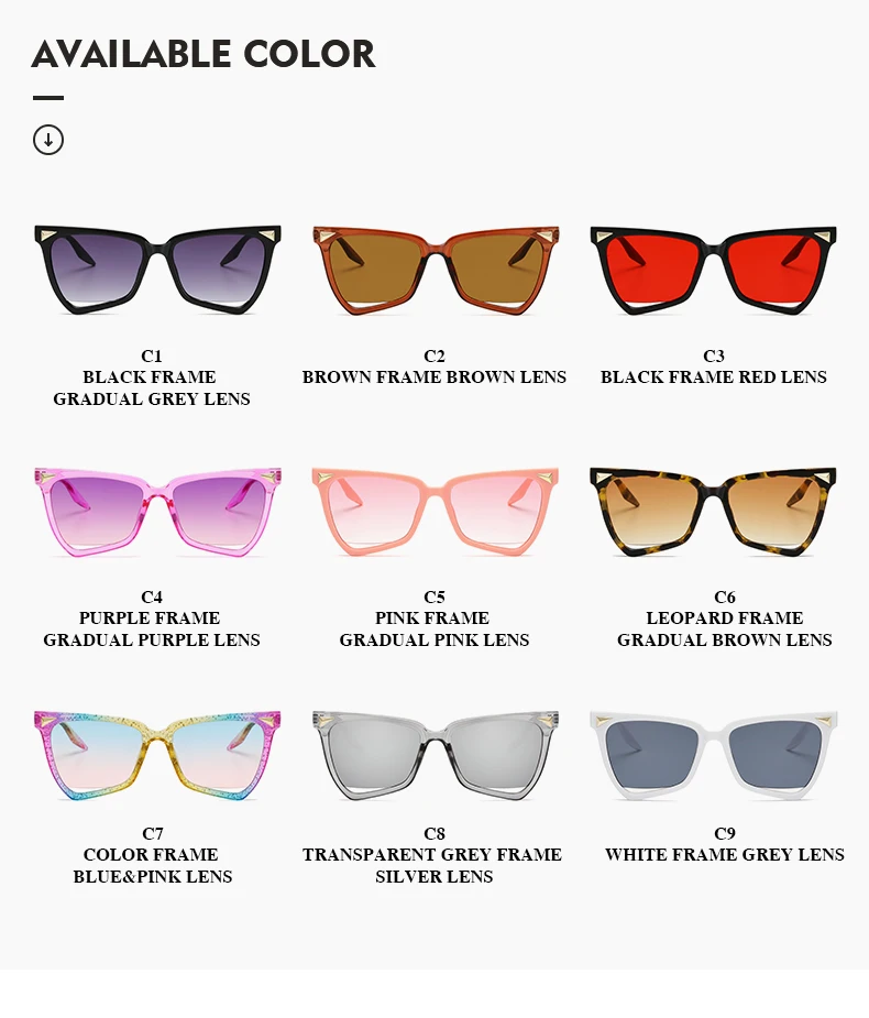 Женские винтажные Квадратные Солнцезащитные очки для женщин Роскошные брендовые солнцезащитные очки «кошачий глаз» Оттенки для женщин классические черные солнцезащитные очки UV400