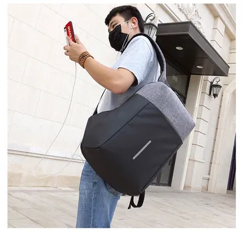 

2020 Multi function anti-theft backpack with lock business travel computer bag large capacity USB backpack 16 inch student bag