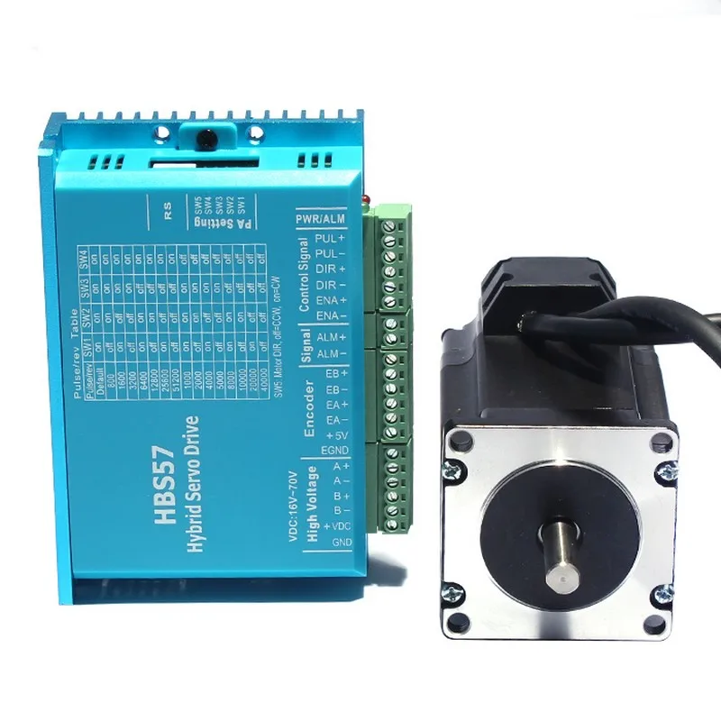 4 комплекта NEMA23 57 мм фланец 2.2Nm 314Oz-in DC24-60V шаговый двигатель с замкнутой обратной связью мотор и привод комплект сервомотор для ЧПУ мельница гравировальный станок