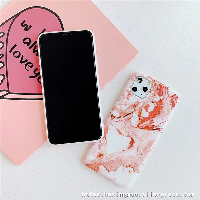 Модный мрамор с эффектом трещин чехол для телефона для iphone 11promax XR XAMAX чехол для iphone 6 7 8 Plus геометрический комбинированный узор чехол s кольцо