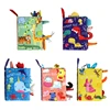 Kids 3D Animal Tails Cloth Book Baby Puzzle Montessori Educational Learning Toy  1
