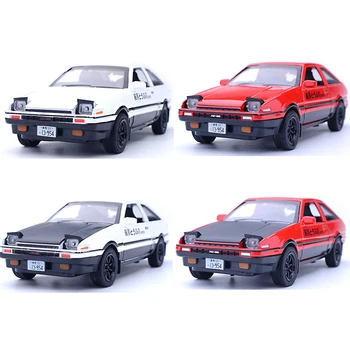 

Toyota AE86 Alloy Car Model Pull Back With Sound Light 1:28 For Kids Gift Toys Collectible Decoration