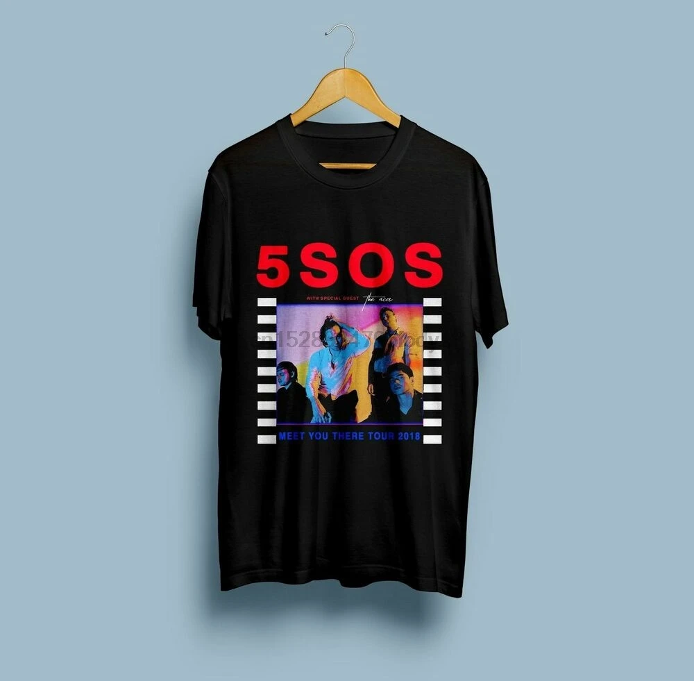 Artistiek moeilijk Lijkenhuis New Seconds Of Summer 5SOS Meet You There Tour Dates 2018 T Shirt S 5XL| |  - AliExpress