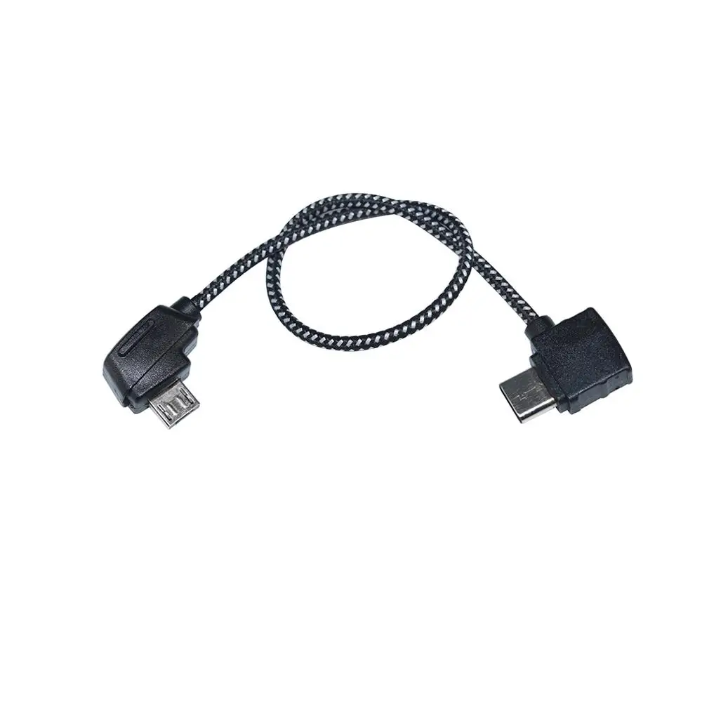 Адаптер контроллера Micro-USB обратный порт type-C кабель для передачи данных OTG разъем для DJI Mavic Pro Air 2 Zoom Mavic Mini - Цвет: Type C 20.7cm