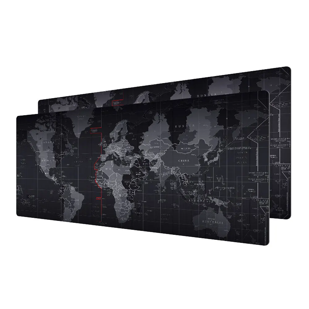 Gaming Mouse Pad Large Gamer Big Mat Computer Mousepad World Map Natural Rubber Office Keyboard Desk Game | Компьютеры и офис