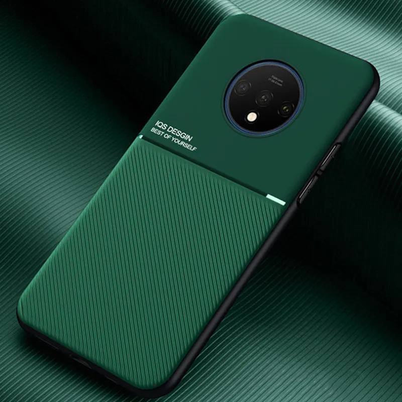 Чехол для Oneplus 7 T Pro роскошный чехол с магнитной автомобильной пластиной One plus 8