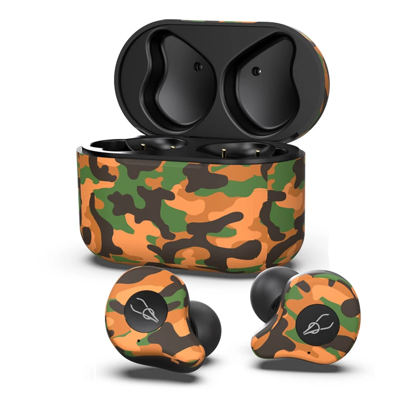 Sabbat E12 ultra TWS камуфляжная Беспроводная bluetooth-гарнитура Спортивная Высококачественная стереогарнитура поддерживает беспроводную зарядку
