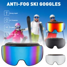 

Ski Glasses Anti-Fog Lens Winter Snow OTG Goggles Adjustable Band Men Women Snowboard Goggles Glasses Skiing UV Protection