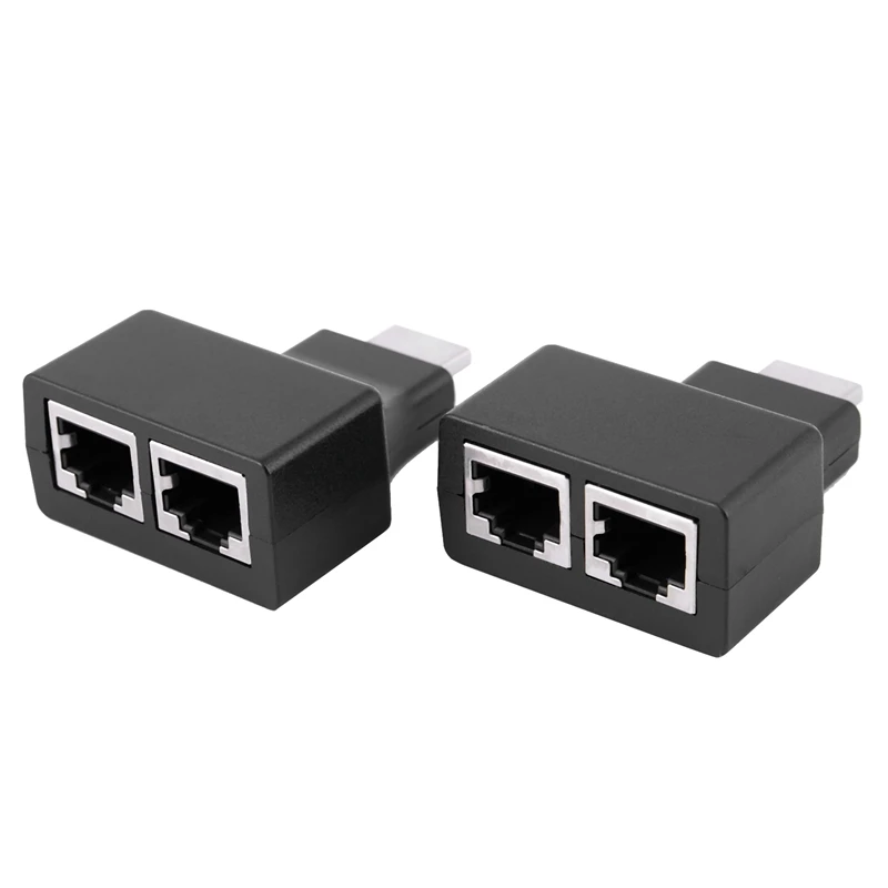 1080p 4K HDMI к RJ45 адаптер Dual Ethernet Сетевой удлинитель Cat 5/6 3D HDTV|Кабели HDMI| |