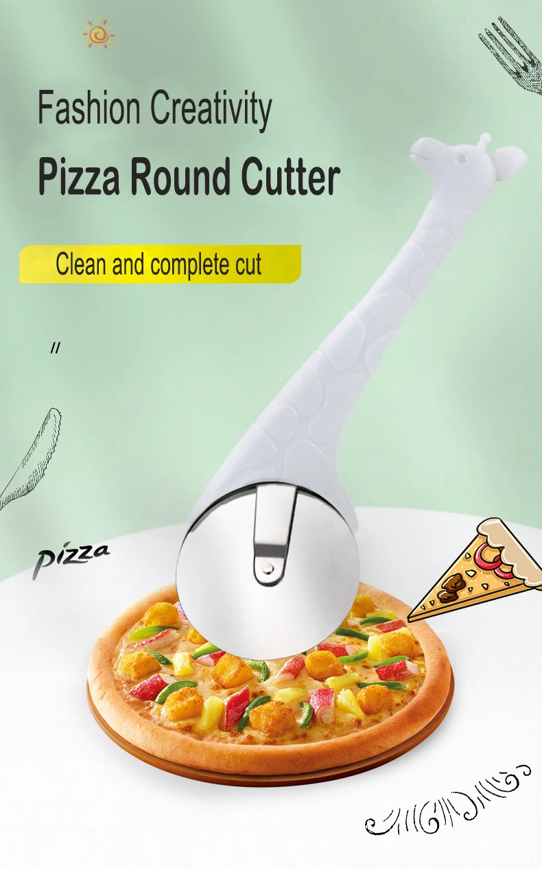 familiar aço inoxidável única roda pizza dividindo