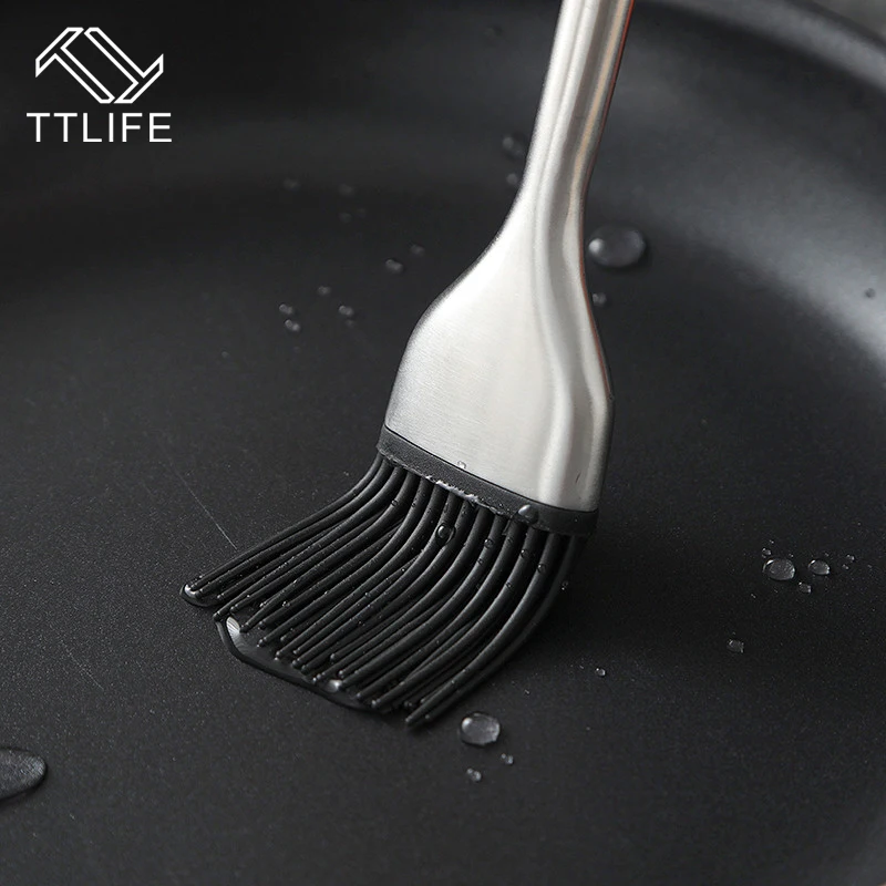 TTLIFE нержавеющая сталь ручка щетки Brebecue силиконовые кондитерские щетки барбекю торт кондитерское масло инструмент для поливки мяса кухонный гаджет