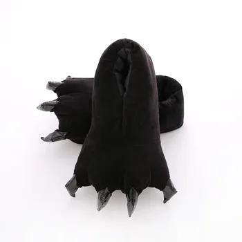 

FeiYiTu 2018 NEW Winter lovely Home flock latex solid indoor plush slippers house mules platform flip flops shoes purple
