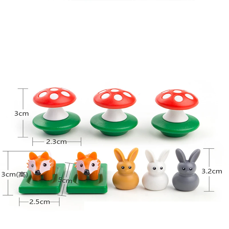 Game Bunny Bouncing Kids Puzzle Board Game Checkers Toy Fun brain-moving toys for children Toys suitable over 7 years old 5