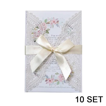 

Pearl Paper Card Laser Process Hollow Pearlescent Red Dark Red Lace Wedding Invitation Holiday Blessing Greeting Card