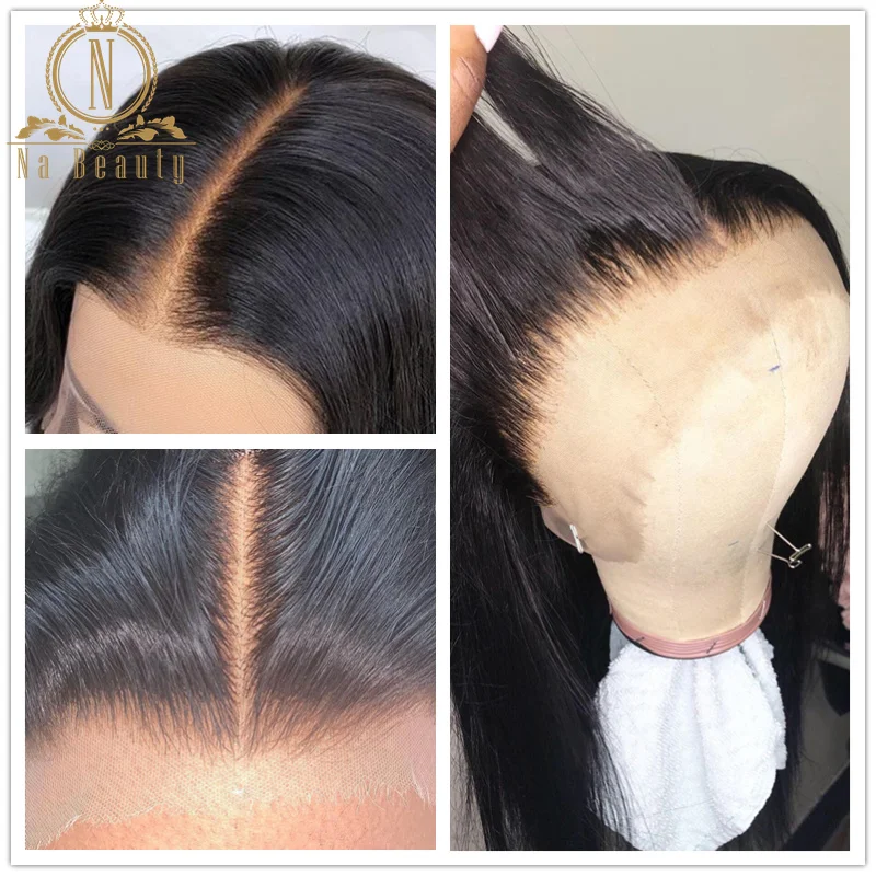 Парик с невидимым узлом на сетке парики из человеческих волос 13 х6 спереди