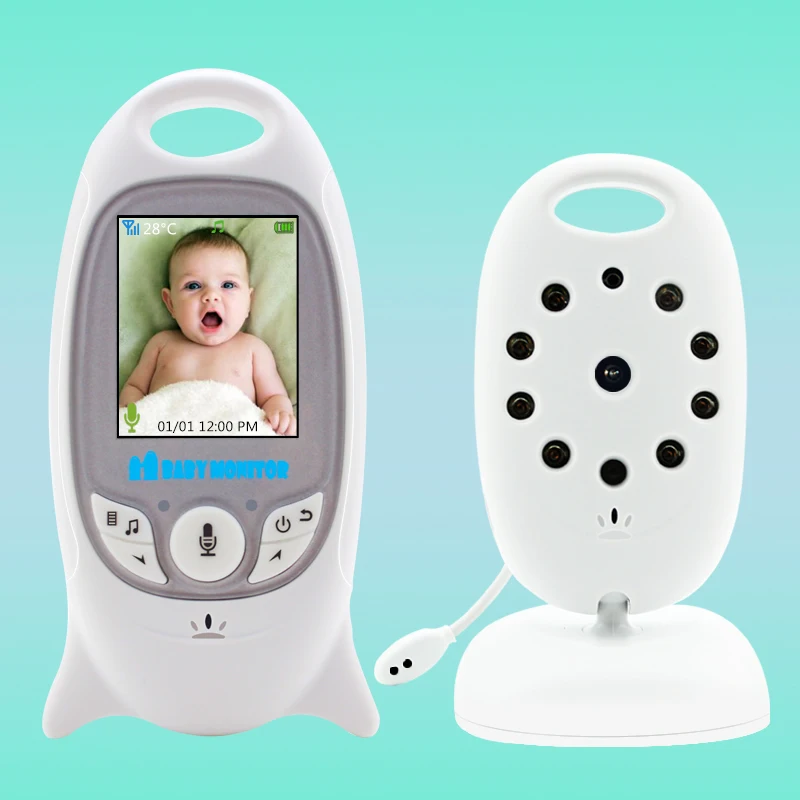 Skup Bezprzewodowy monitor kolorowy niania elektroniczna Baby monitor Night Vision dla dzieci kamera ochrony V601 temperatura dziecko Eletronica