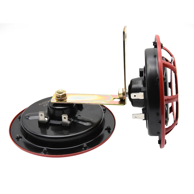 Electric Air Horn SICKSPEED Super Loud Compact Electric Blast Tone Horn - 12V Dual Horn Kit For Cars, Trucks & SUVs (Red) Car Horn - Foto 11