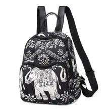 Рюкзак из ткани Оксфорд, школьная сумка в этническом стиле, рюкзак, тканевый светильник, рюкзак в студенческом стиле, повседневная женская сумка двойного назначения