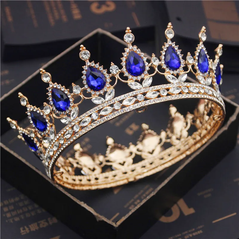 Jewelry Accessories Hair Accessory Hair Headdress Bridal Headwear Hair Band Crown Bride Royal Purple Crystal Queen King Tiaras and Crowns Bridal Pageant Diadem Head Ornament Wedding Hair Jewelry Accessories