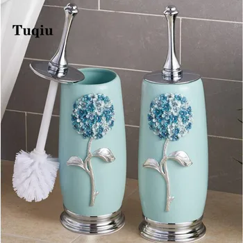 

New originality Resin Material bathroom Accessories bathroom toilet brush holder toilet brush