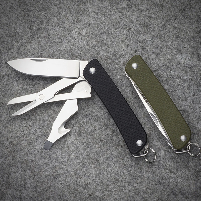 Najtaniej Mack Walker WA631 kieszonkowy EDC wielofunkcyjna nóż z otwieracz do butelek otwieracz do butelek przecinak do pasów nożyczki do Camping polowanie Survival