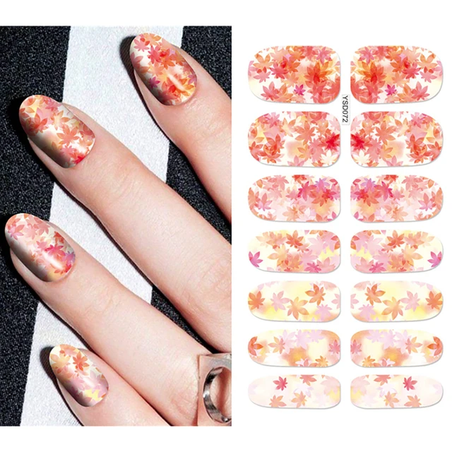 Nail Stickers For Nails Sliders 3D Color Water Transfer Nail Sticker Creativity Decoration Art Necklace Pattern Dreamcatcher YSD072