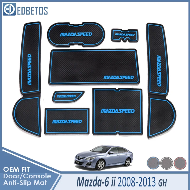 Противоскользящий коврик для Mazda 6 2008-2013 GH MK2 2009 2010 2011 2012 Седан Wagon аксессуары ворота слот подставка анти-грязный дверной паз