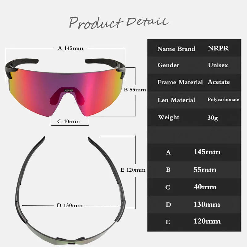 NRC 3 Lens Photochromic Cycling Sunglasses TR90 Outdoor Sports Bicycle Glasses MTB Mountain Road Bike Racing Cycling Eyewear