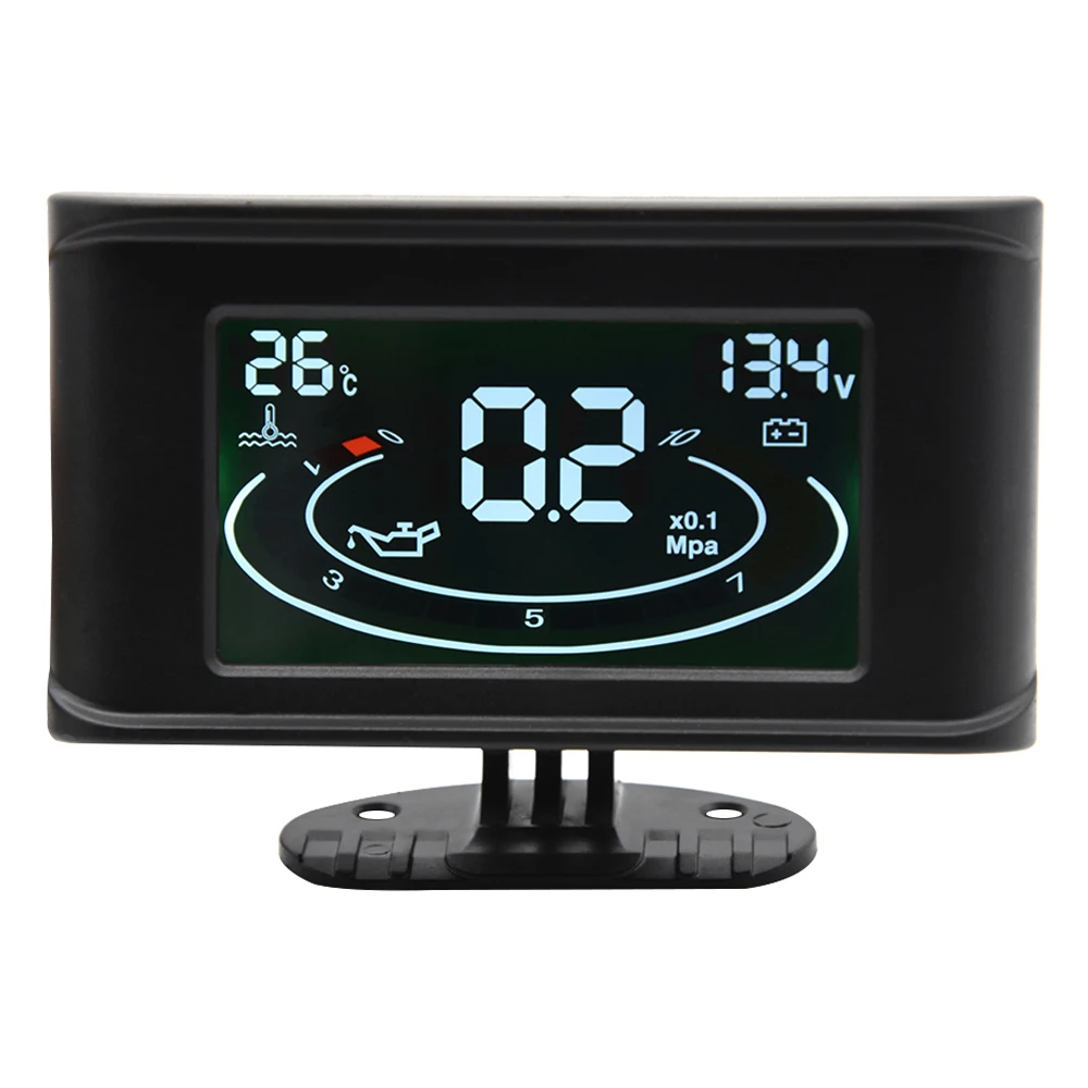 5 In 1 12V Car LCD Electronic Tachometer + Oil Pressure Gauge + Volt Voltmeter+Water Temperature Gauge+Fuel Gauge with Sensor
