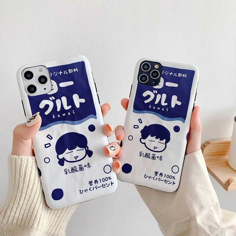 Kawaii японский письмо напиток пара чехол для телефона iPhone 11 Pro Max Xr Xs Xsmax 7 Puls 6 6S 8 Plus s