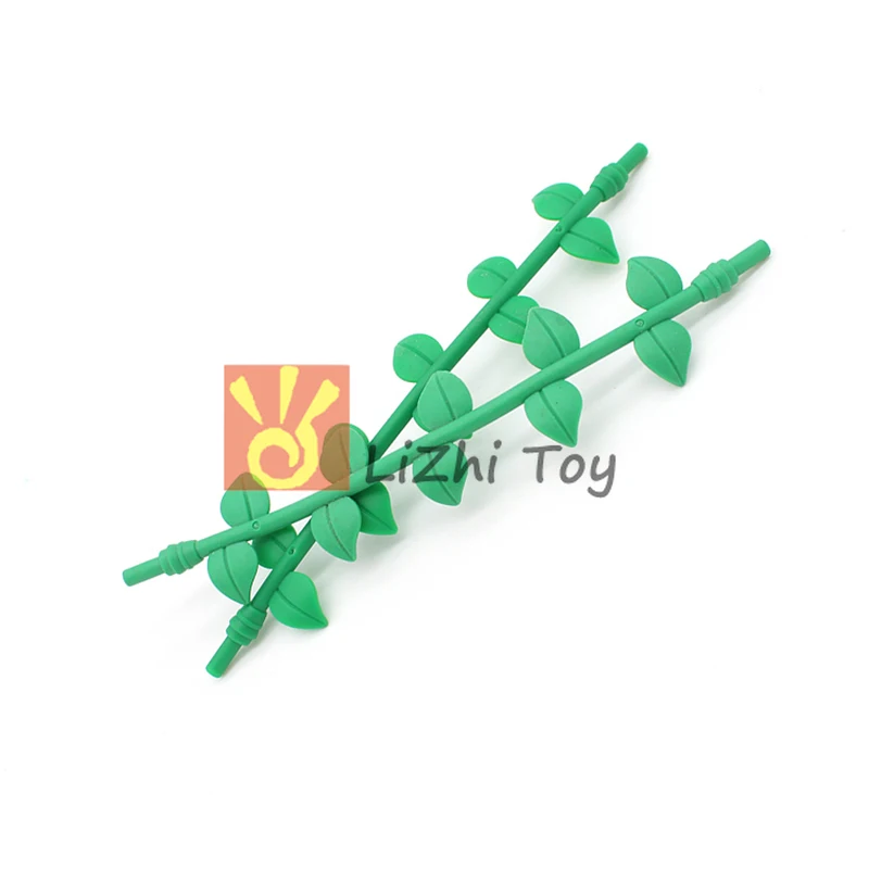 

Moc Plant Vine with Leaves 16L Garden Timbo 16981 DIY Enlighten Building Blocks Bricks Parts Compatible with Assembles Particles