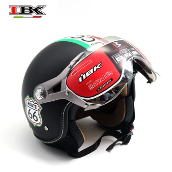 

IBK Vintage Old school Motorbike Helmet Summer 3/4 Electric Bicycle Casco Universal matte Helmet IBK-K100