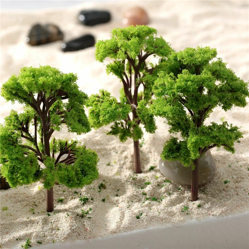 10pcs/Pack 12cm HO OO Scale Model Trees Train Park Railroad Railway Layout Diorama Wargame Scenery Toys