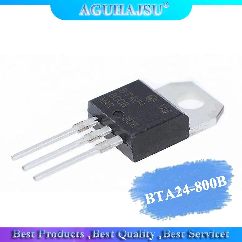 10 шт. BTA24-800B-220 BTA24-800 TO220 BTA24 24-800B | Электронные компоненты и принадлежности
