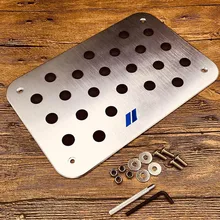 Stainless Steel Car mat protector Aluminum carpet plate for BMW M emblem X1 X2 X3 X5 X6 X7 F10 F30 All series protect Car mat