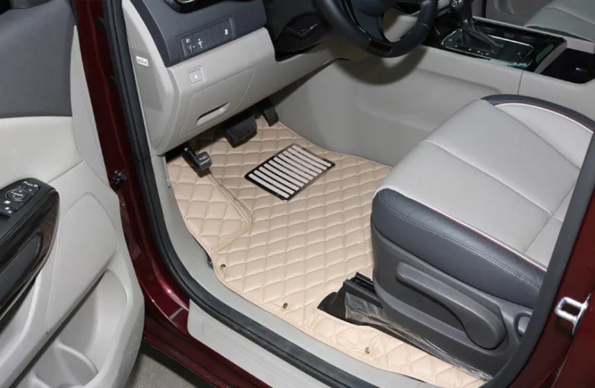 Хорошо! Специальные автомобильные коврики+ коврик в багажник для KIA Carnival 7 8 мест водонепроницаемые Автомобильные ковры для карнавала