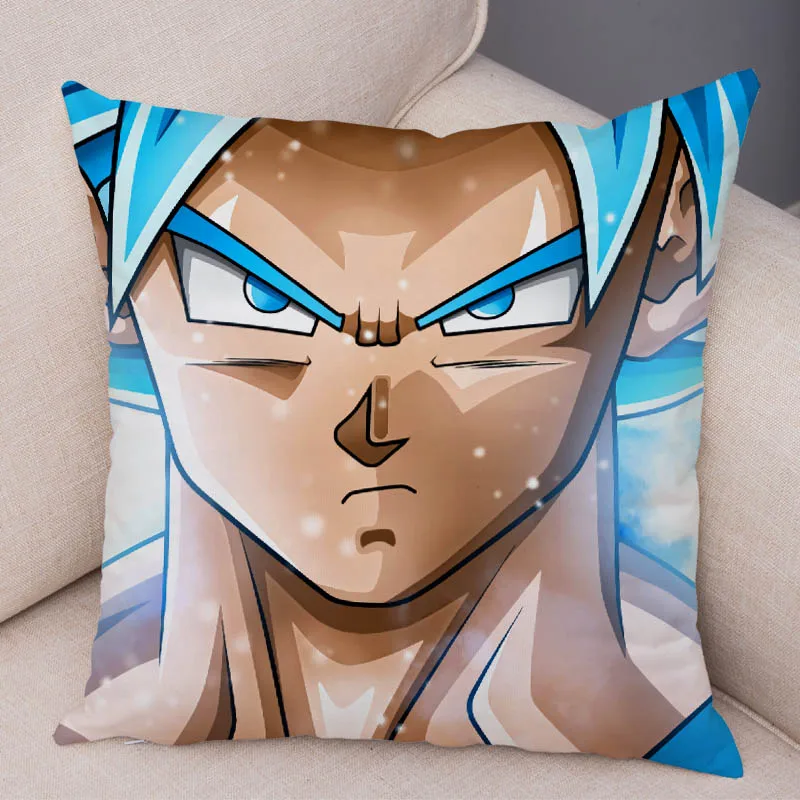Dragon Ball Z наволочка, Чехол на подушку, домашние декоративные подушки для дивана, подушка для дома Короткие Плюшевые Ботинки Размером 45*45 см Декор японский мультфильм Аниме сын Goku vegeta наволочка - Цвет: 3