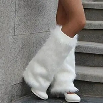 

Foot Warming Cover Imitation Rabbit Fur Autumn Winter Thicken Long Colorful High Quality Sock Accessories Plush Warming Covers