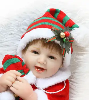 

Full body silicone reborn doll gift waterproof bath toy lifelike soft touch bebe doll reborn kids christmas gift