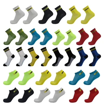 

Brand Professional Racing Cycling Socks Mavic Men Women Compression Mtb Bike Running Socks Summer Short Calcetines Ciclismo