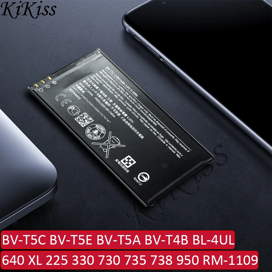Аккумулятор BV-T5C BL-4UL для Nokia Lumia 640 XL 225 330 730 735 738 950 RM-1109 RM-1113 RM-1072 RM-1073 BV T5C/T5A/T5E/T4B |