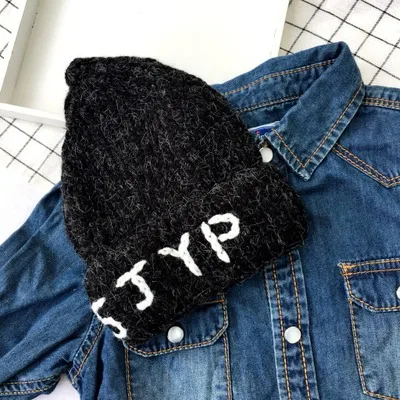 Детские шапочки Skullies Beanies для мальчиков и девочек, зимняя шапка с ушками, теплые эластичные модные аксессуары - Цвет: 2