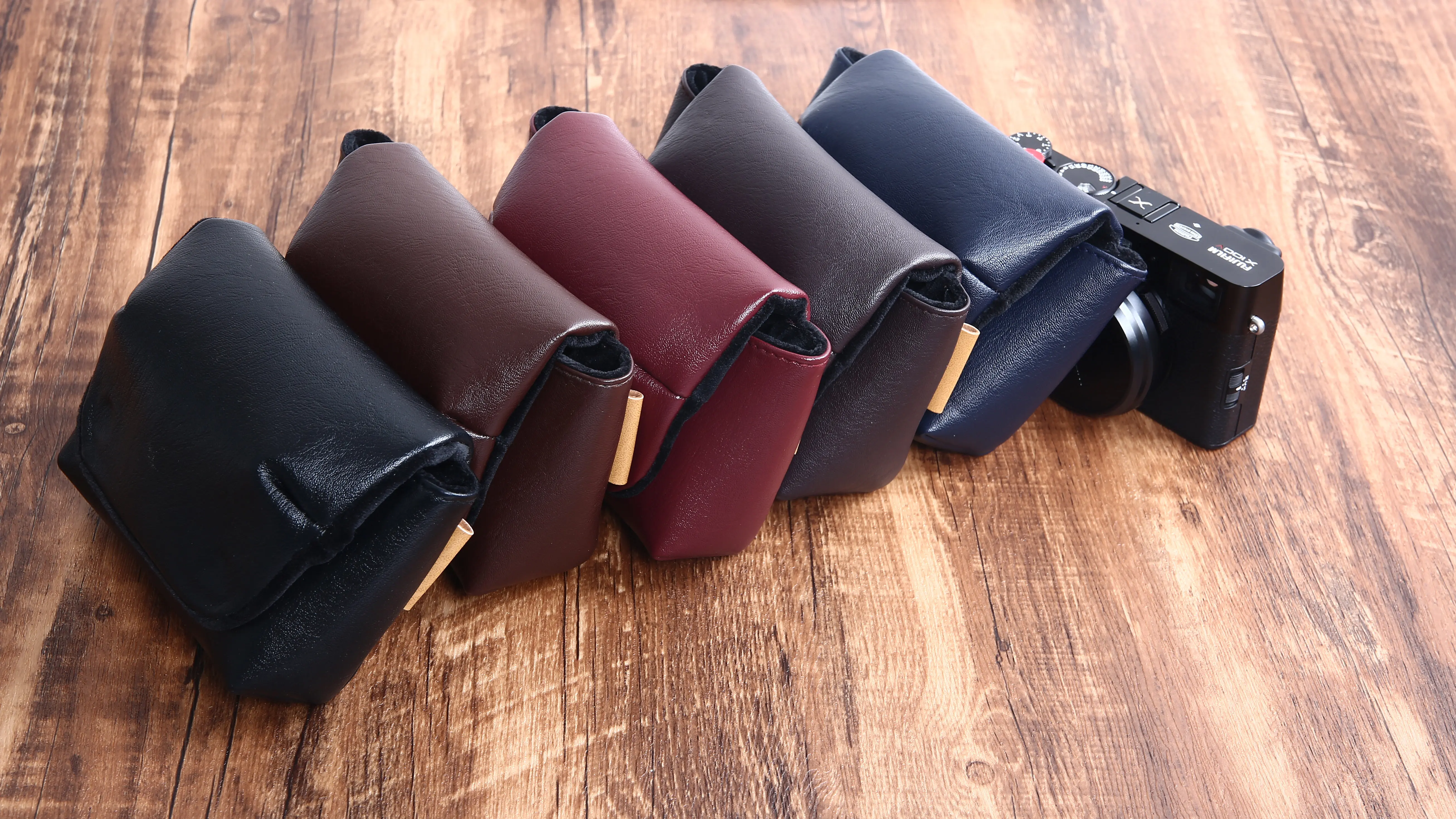 Camera Case Retro PU Leather Camera Bag Water Resistant Case Cover Fujifilm Instax mini EVO X100VI X100V X100F X100T X100S X30 XF10