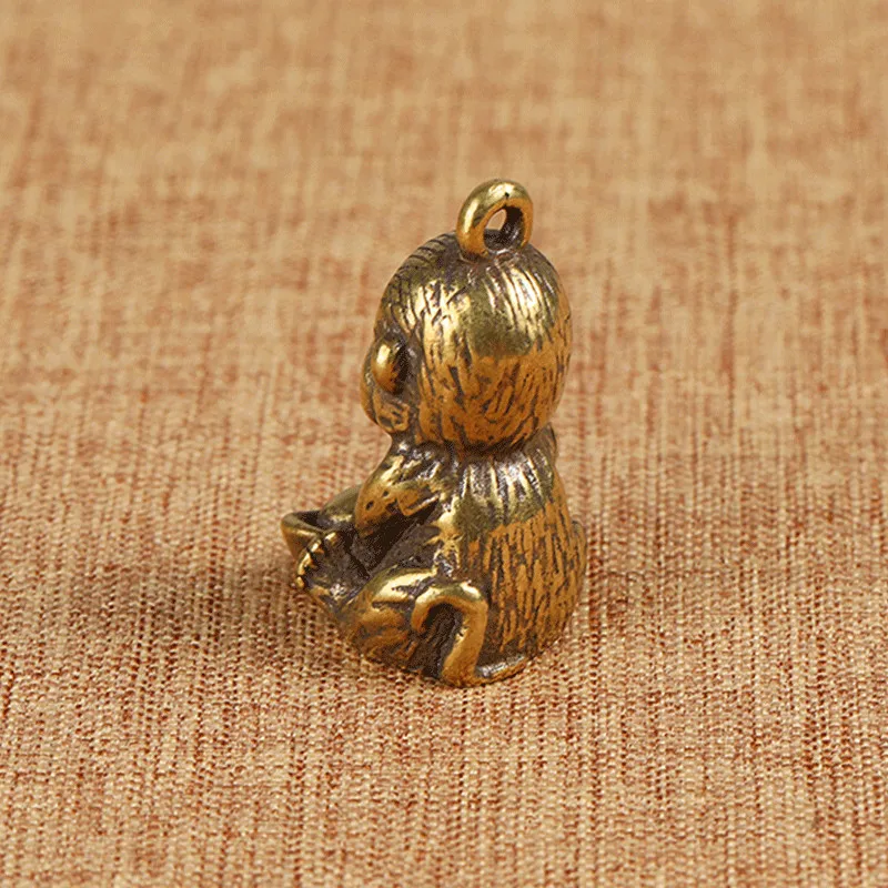 cute monkey brass pendant (1)